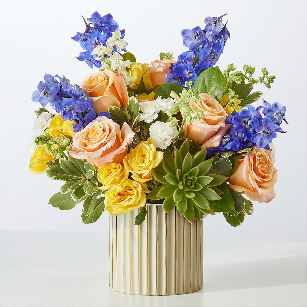 Cobalt Reverie Bouquet – Petal Palace, Lamesa TX