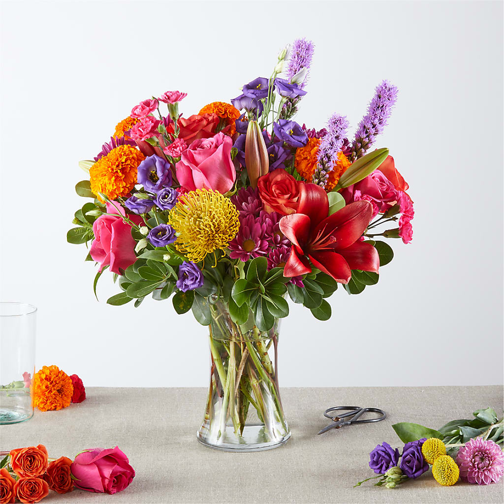 Feast of Color – A Florist Original – Petal Palace, Lamesa TX