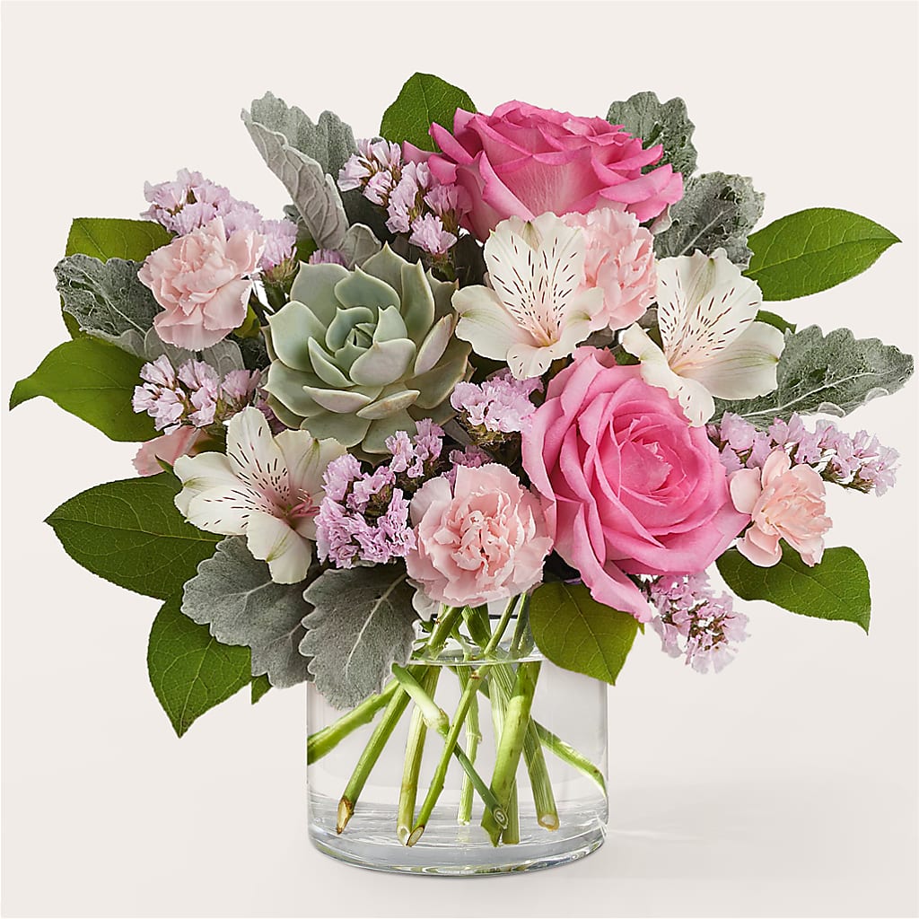 Dusty Rose Bouquet – Petal Palace, Lamesa TX
