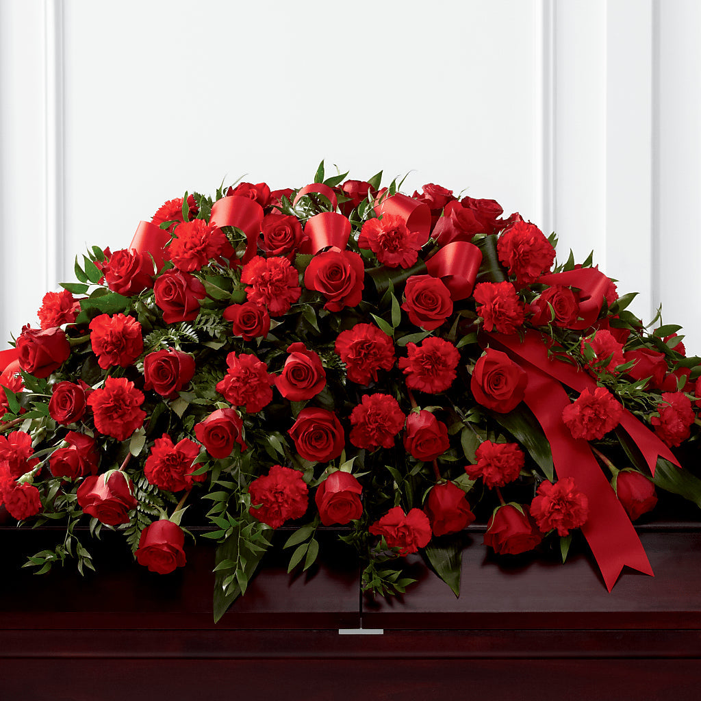 Tribute of Life Casket Spray – Petal Palace, Lamesa TX
