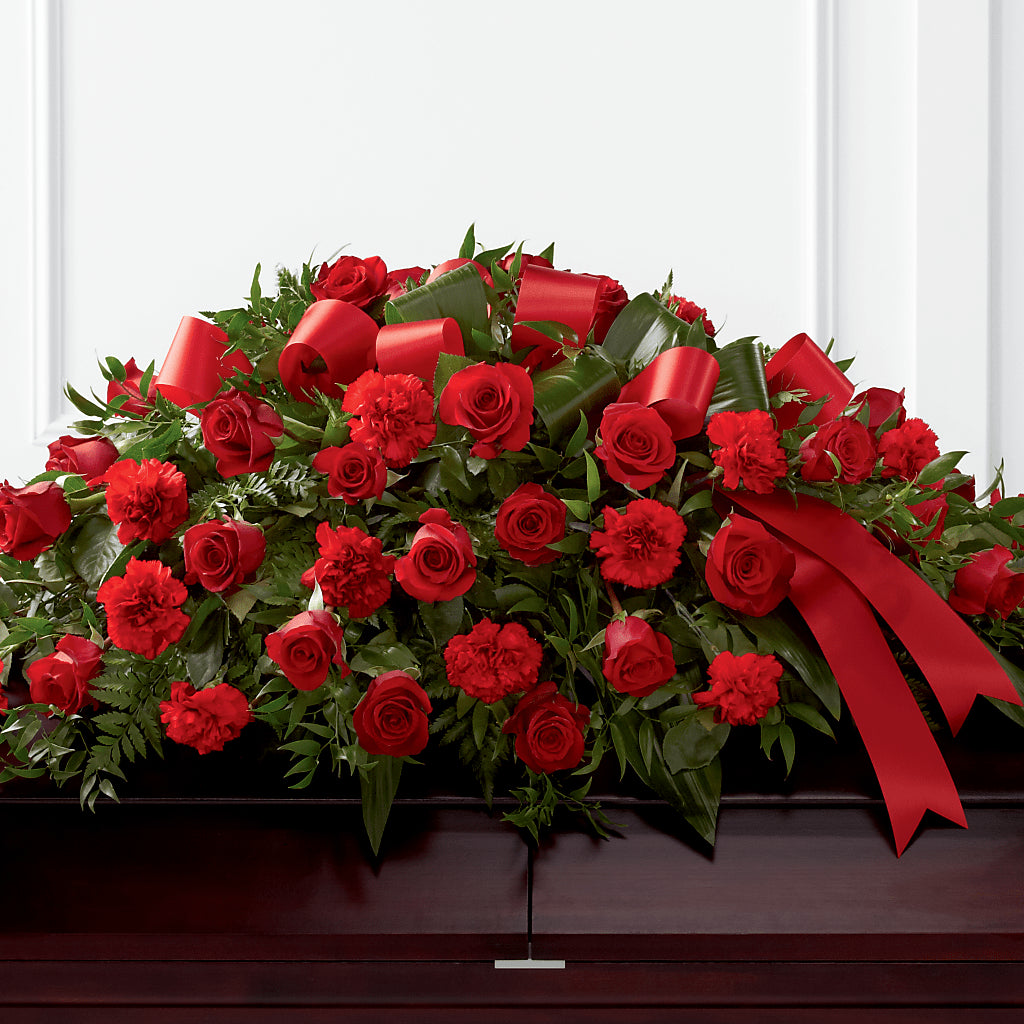 Tribute of Life Casket Spray – Petal Palace, Lamesa TX