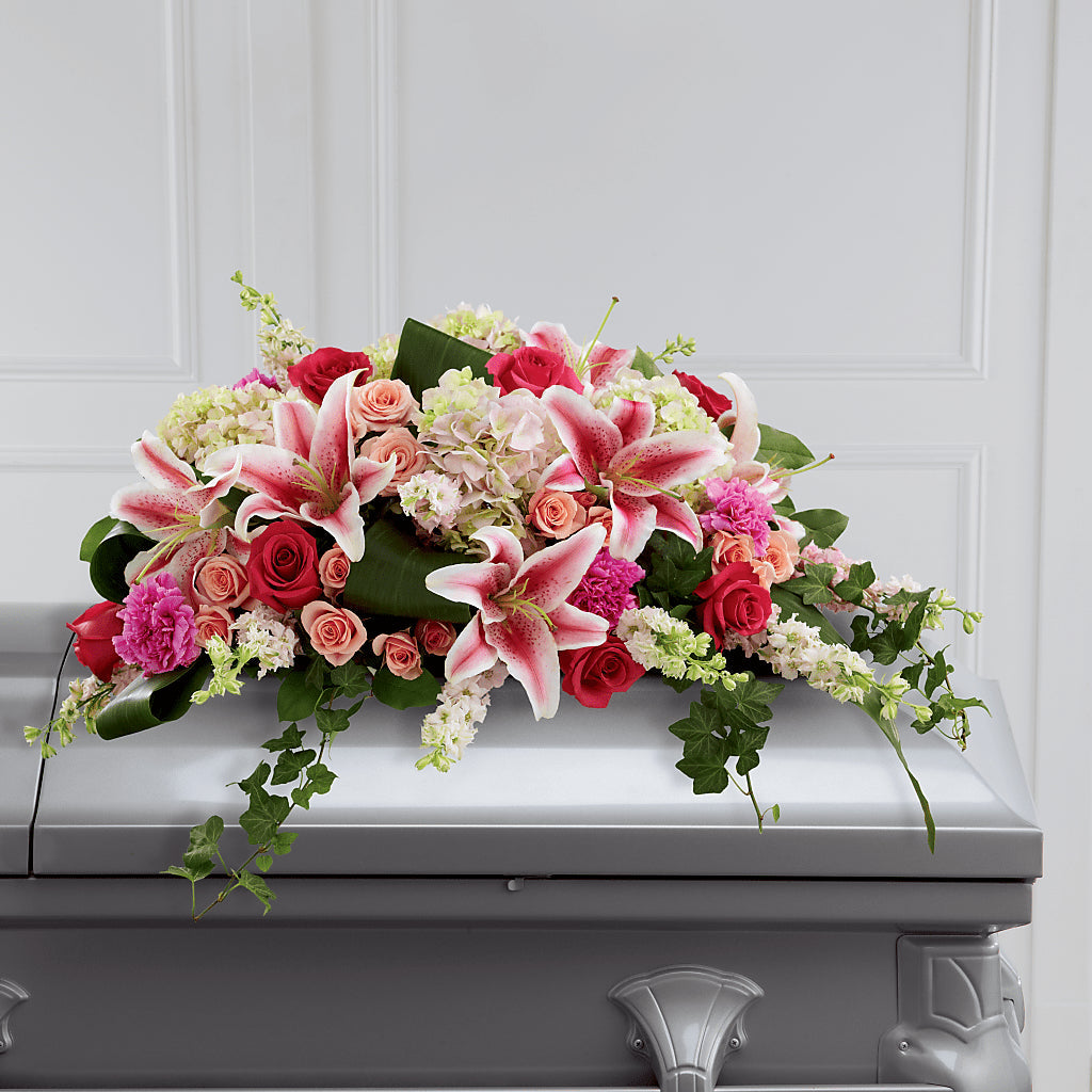 Splendid Grace Casket Spray – Petal Palace, Lamesa TX