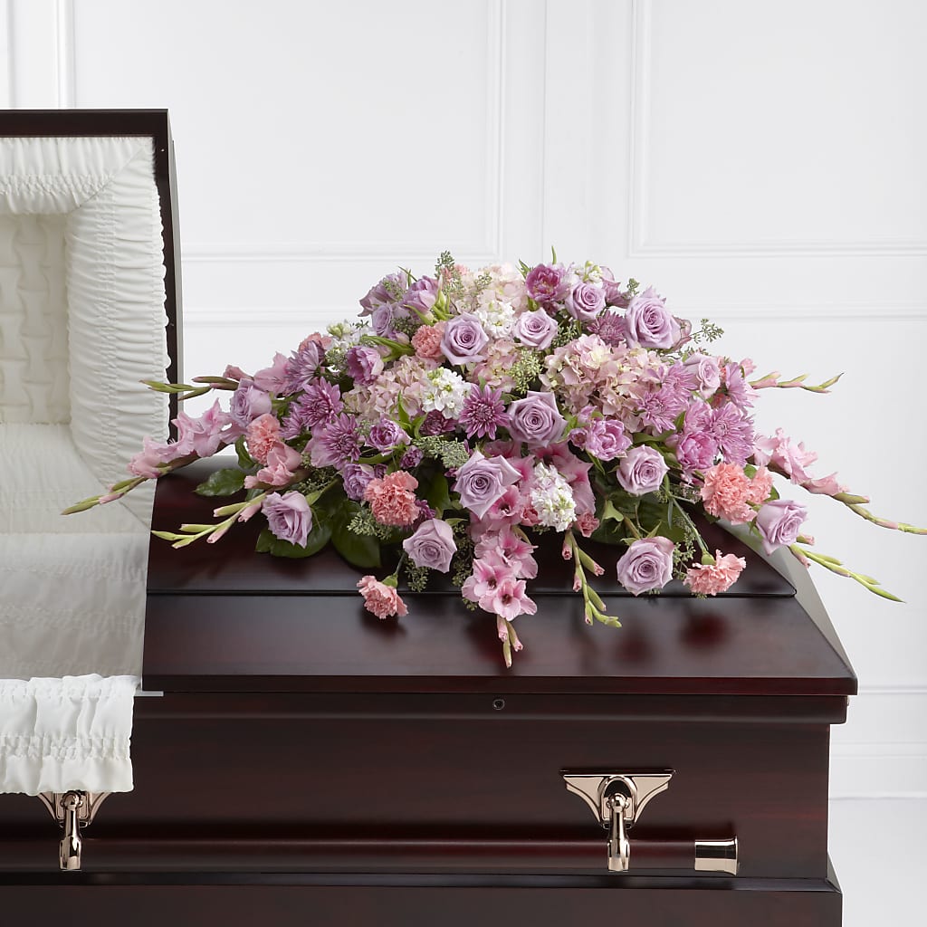 Immorata Casket Spray – Petal Palace, Lamesa TX