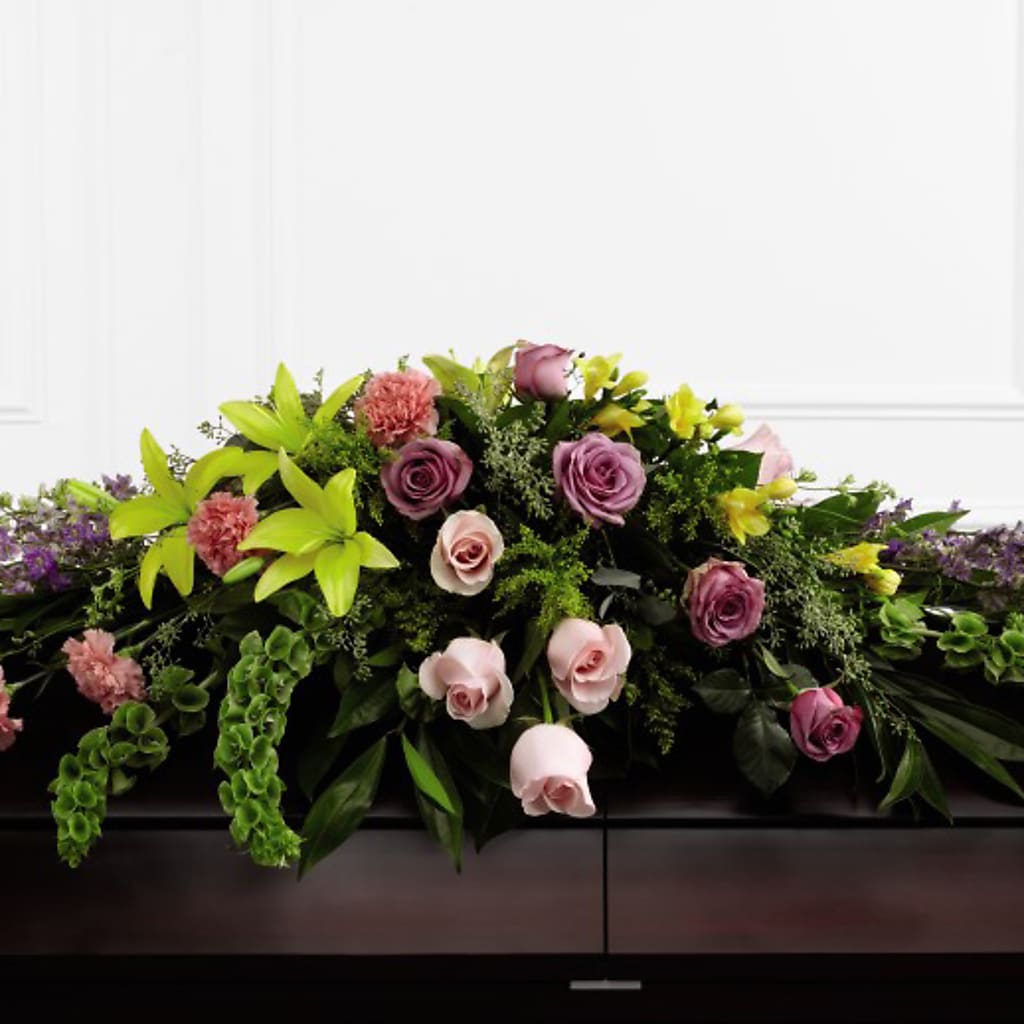 Forever Beloved Casket Spray – Petal Palace, Lamesa TX