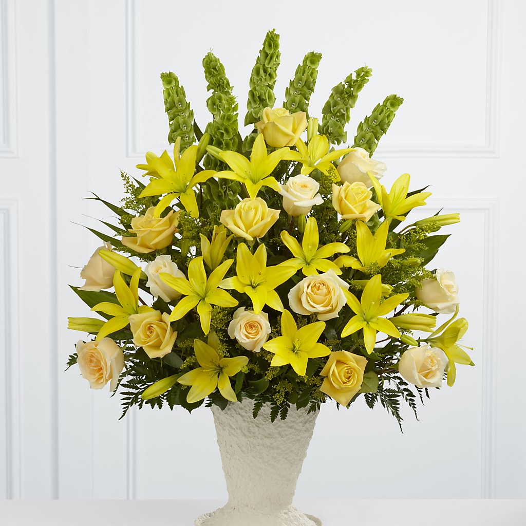 Golden Memories Arrangement – Petal Palace, Lamesa TX