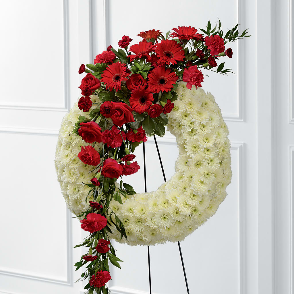 Graceful Tribute Wreath – Petal Palace, Lamesa TX