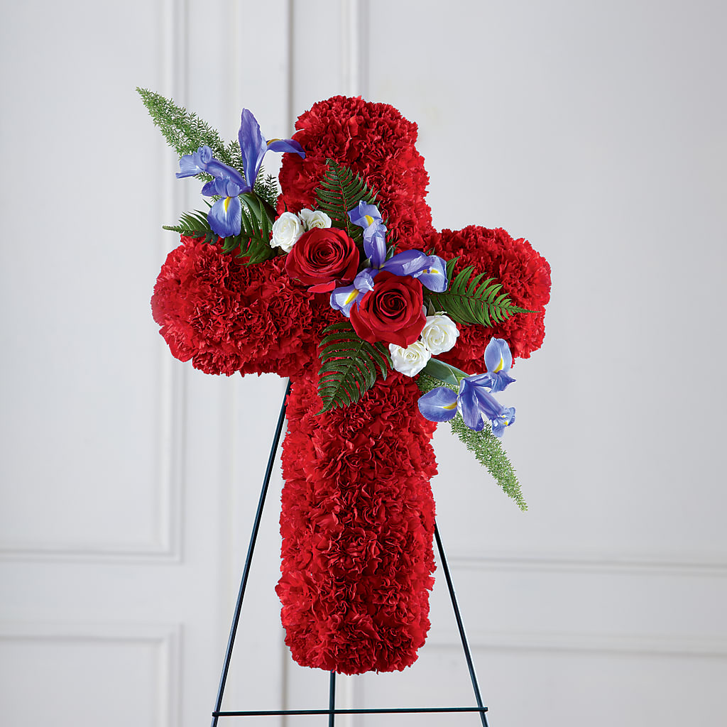 Faithful Hero Floral Cross – Petal Palace, Lamesa TX