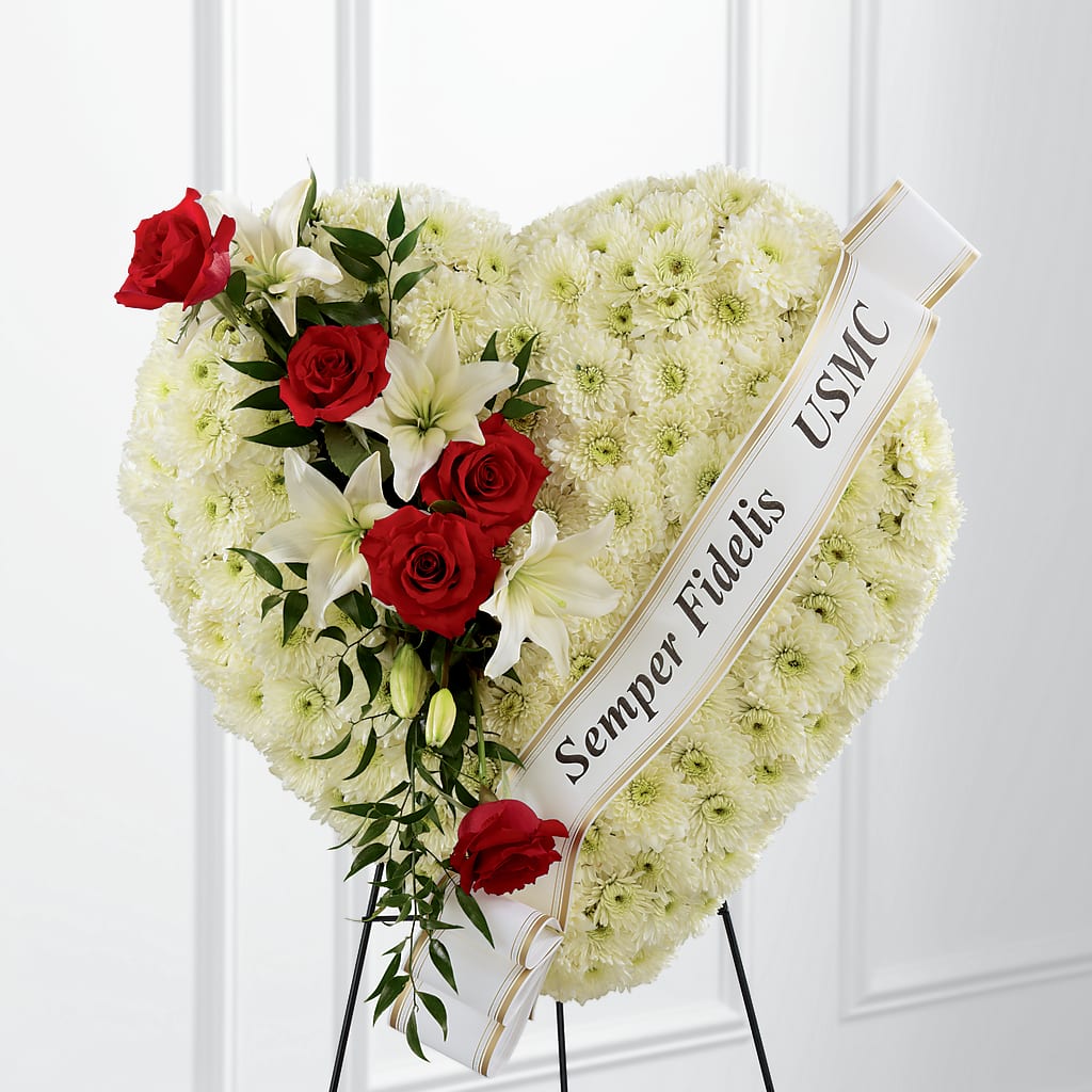 Heartfelt Hero Standing Heart – Petal Palace, Lamesa TX