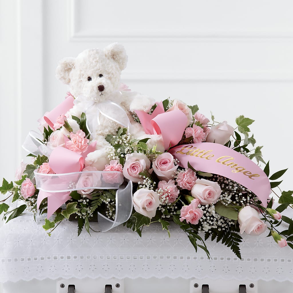 Touch of Sympathy Casket Spray – Petal Palace, Lamesa TX