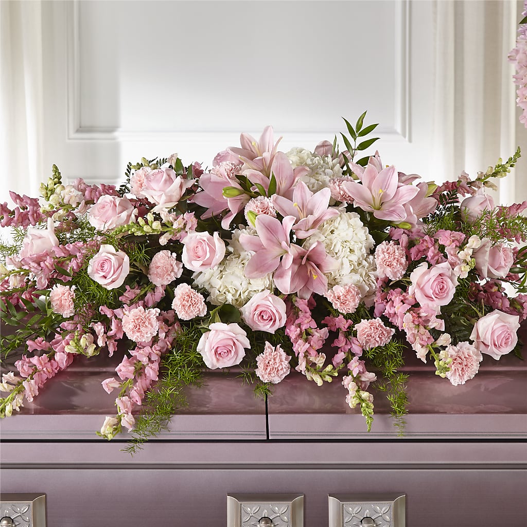 Life & Remembrance Casket Spray – Petal Palace, Lamesa TX