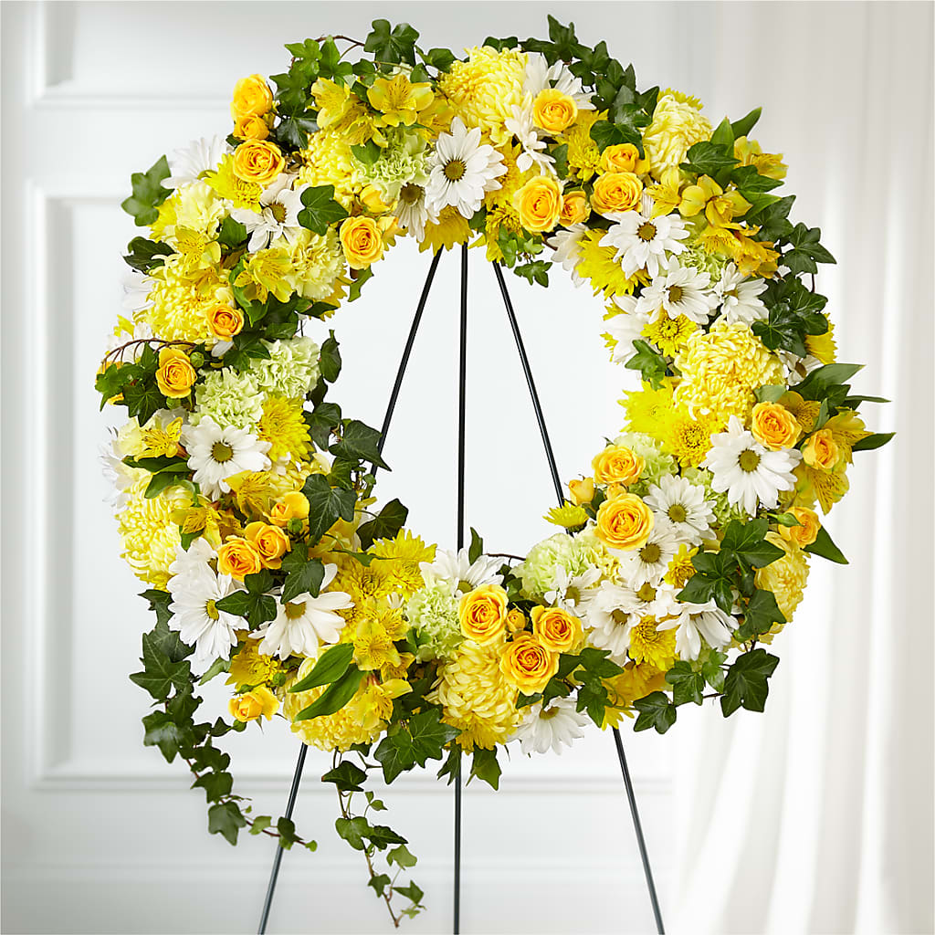 Golden Remembrance Wreath – Petal Palace, Lamesa TX