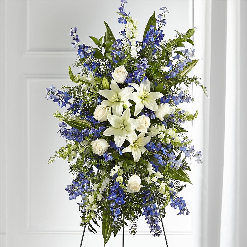 Faithful Friend Standing Spray – Petal Palace, Lamesa TX