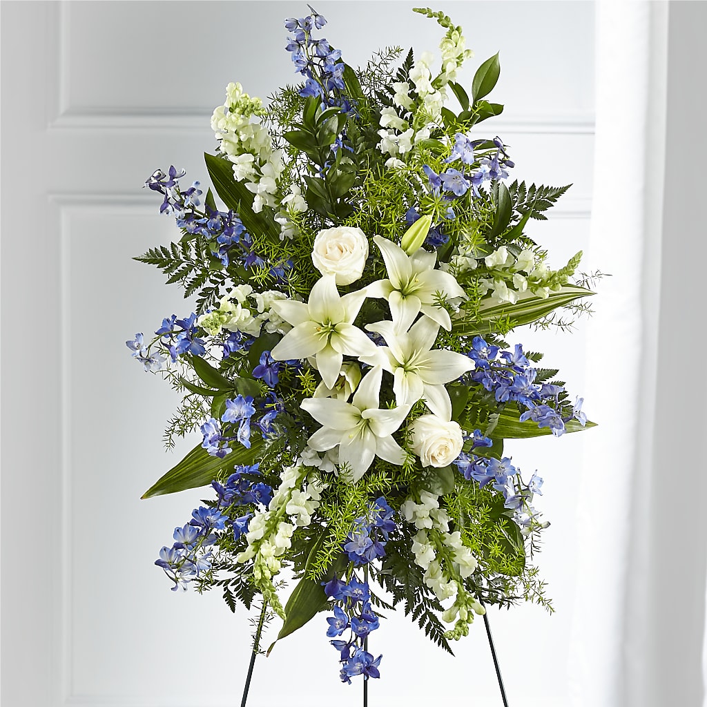 Faithful Friend Standing Spray – Petal Palace, Lamesa TX