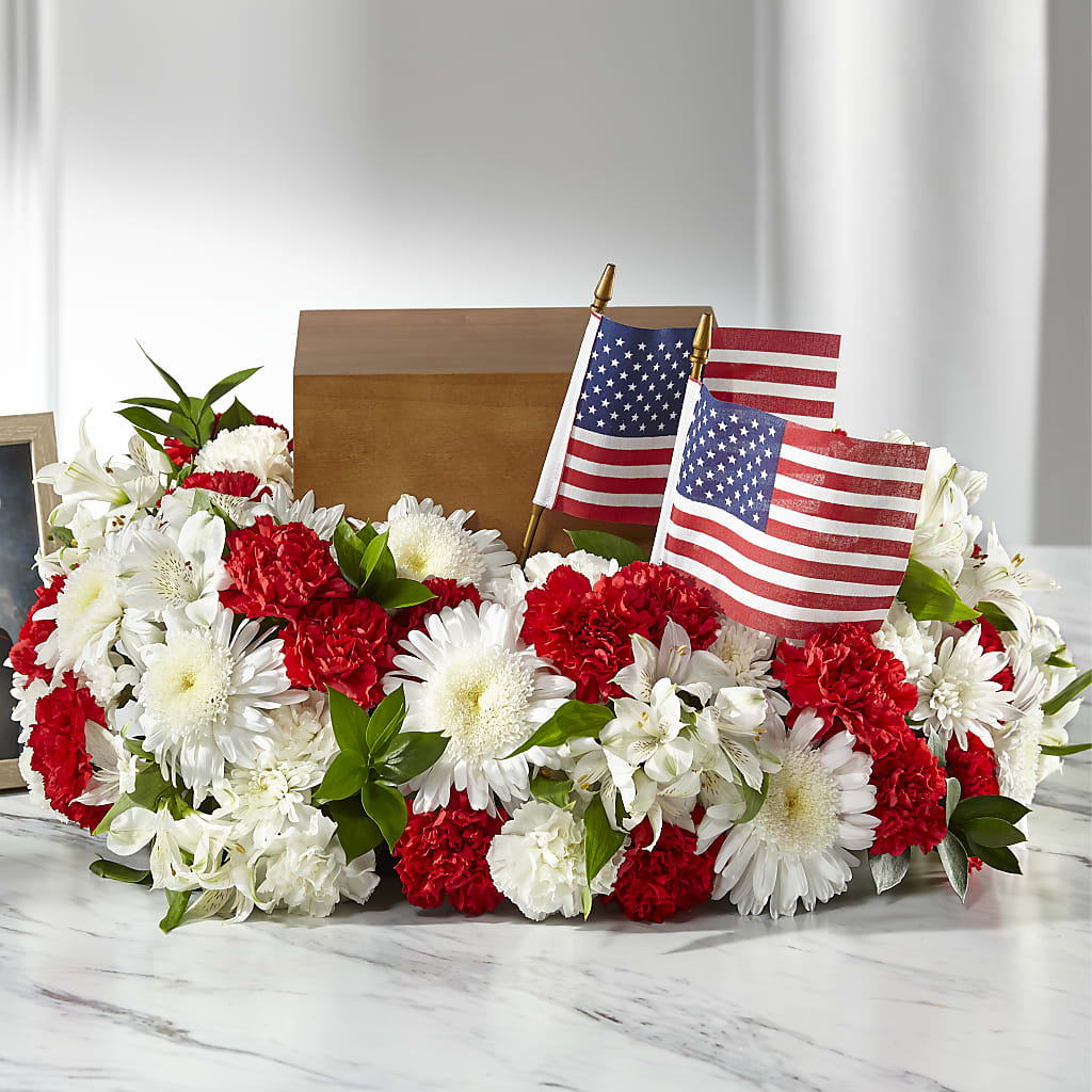 Spirit of Patriotism Cremation Adornment – Petal Palace, Lamesa TX