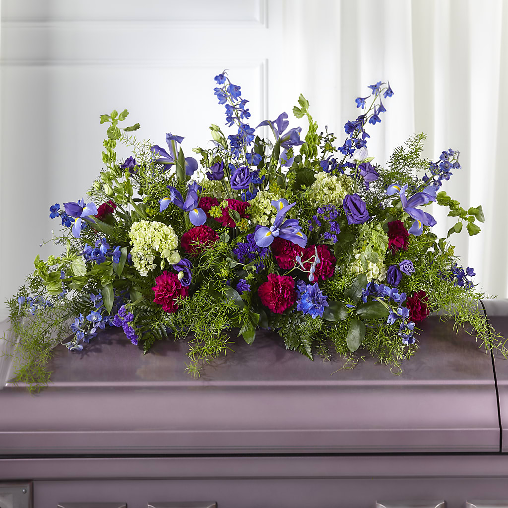Always Treasured Casket Spray – Petal Palace, Lamesa TX