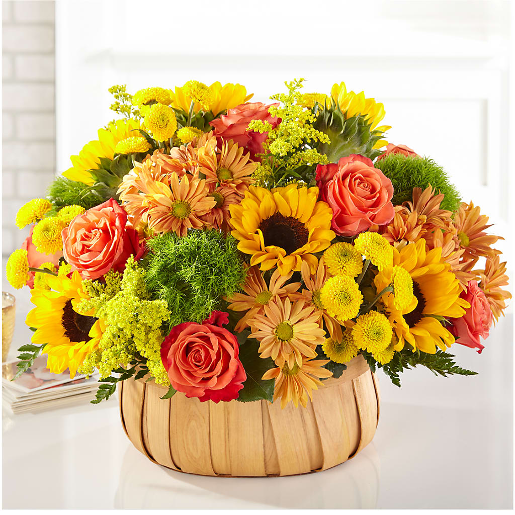 Harvest Sunflower Basket – Petal Palace, Lamesa TX