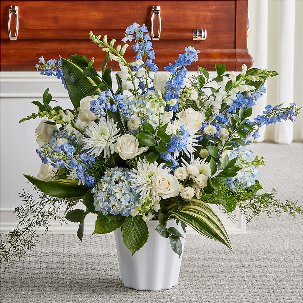 Everlasting Memories Floor Basket – Petal Palace, Lamesa TX