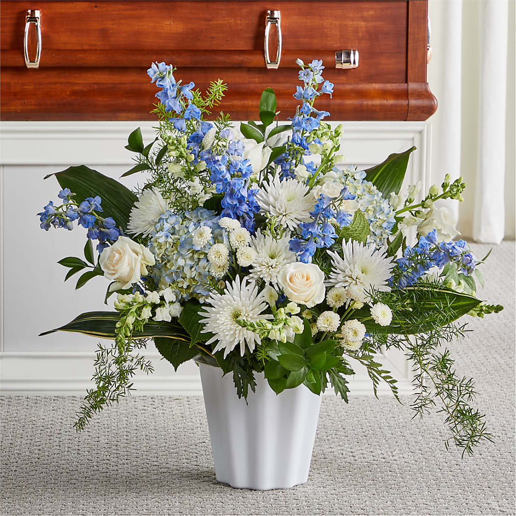 Everlasting Memories Floor Basket – Petal Palace, Lamesa TX