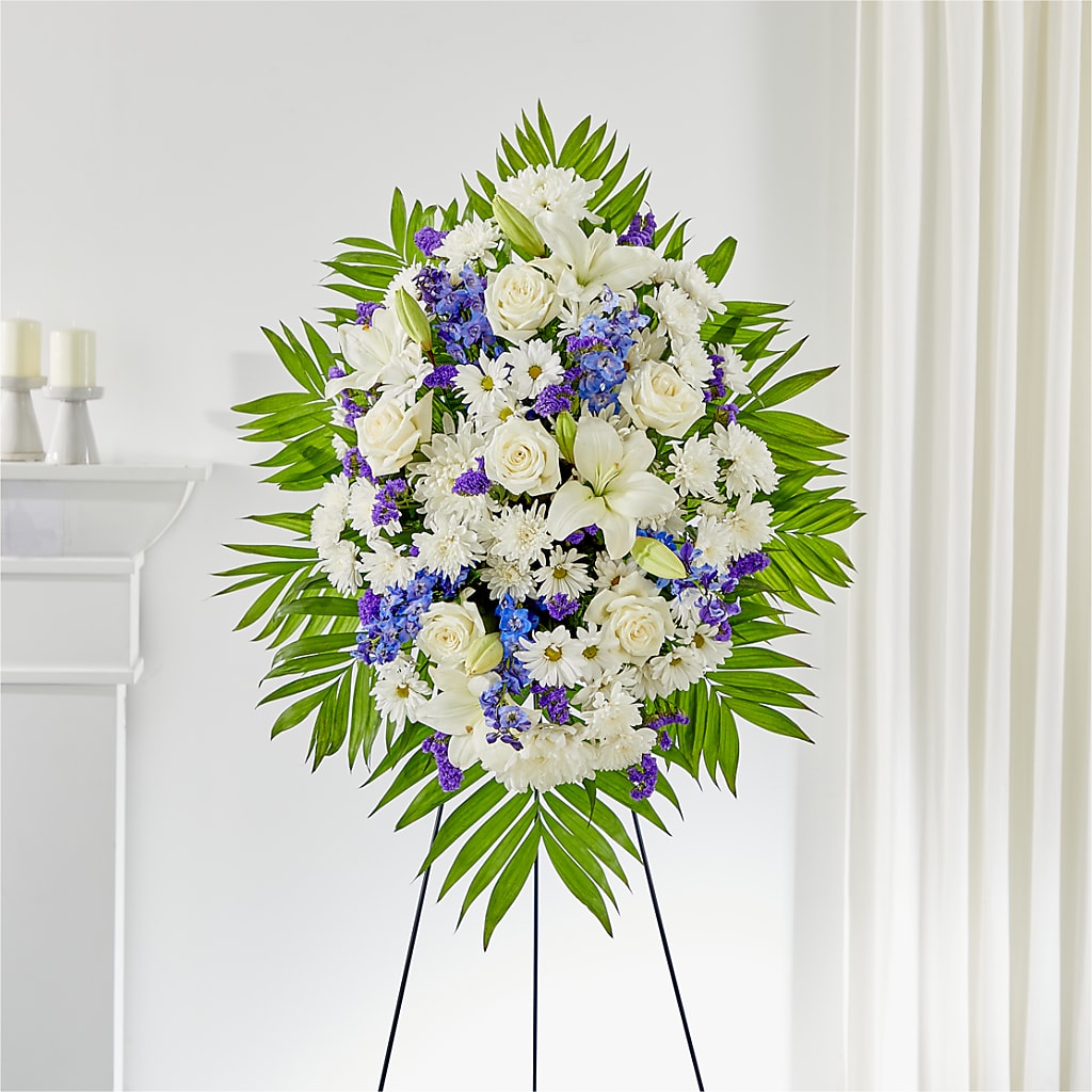 At Rest Standing Spray – Petal Palace, Lamesa TX