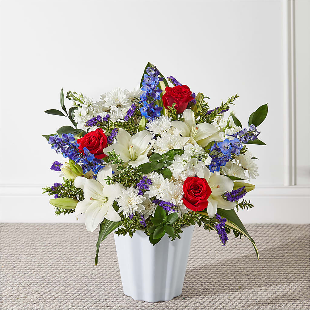 Consoled Floor Basket – Petal Palace, Lamesa TX