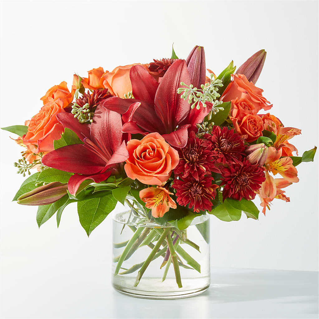 Crimson Leaves Bouquet – Petal Palace, Lamesa TX