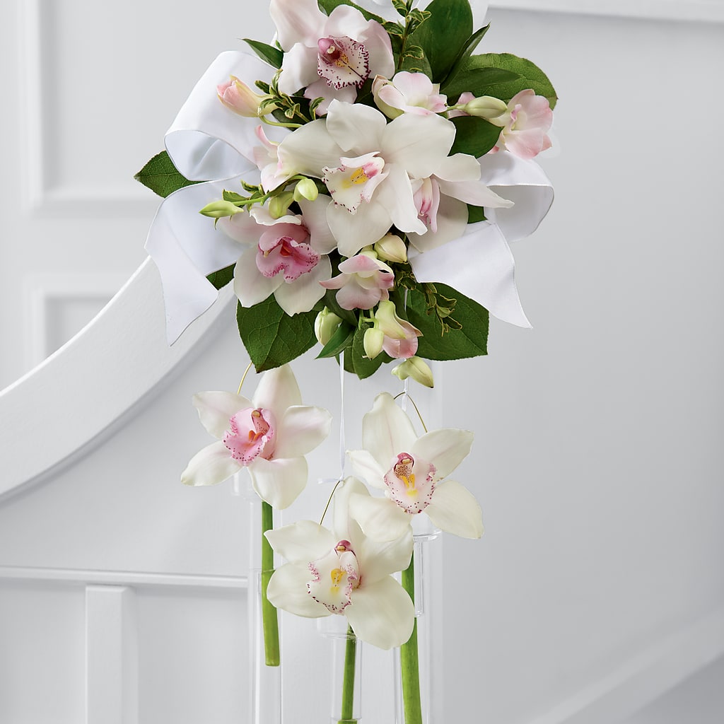 Perfect Entrance Pew Arrangement – Petal Palace, Lamesa TX
