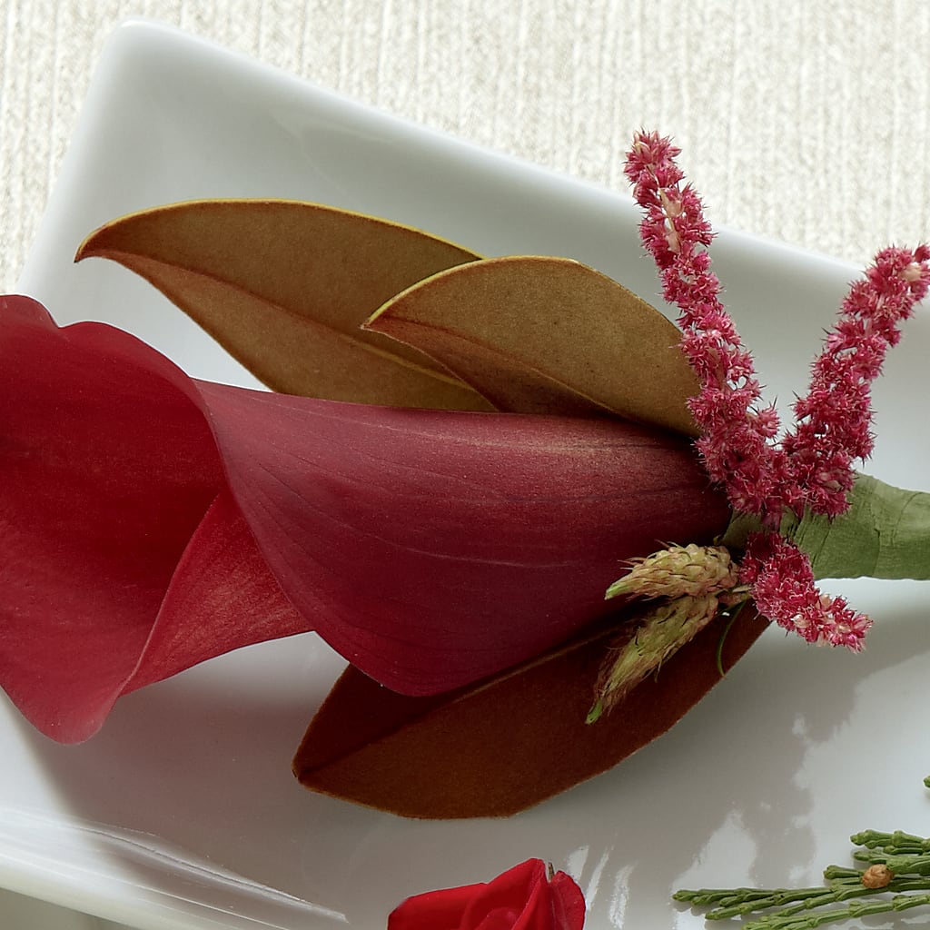 Red Calla Boutonniere – Petal Palace, Lamesa TX