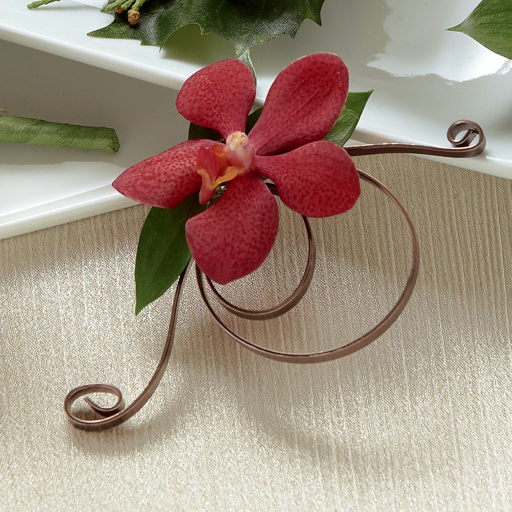 Red Mokara Boutonniere – Petal Palace, Lamesa TX