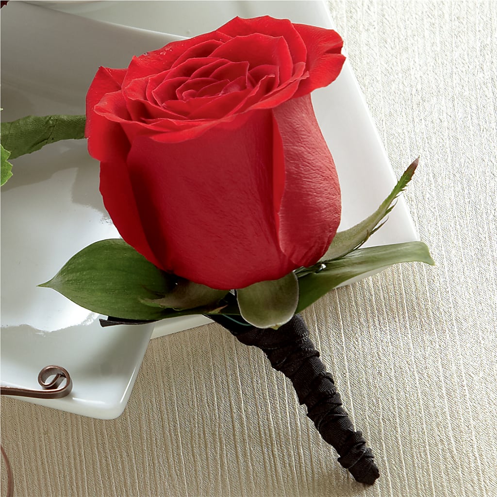 Red Rose Boutonniere – Petal Palace, Lamesa TX