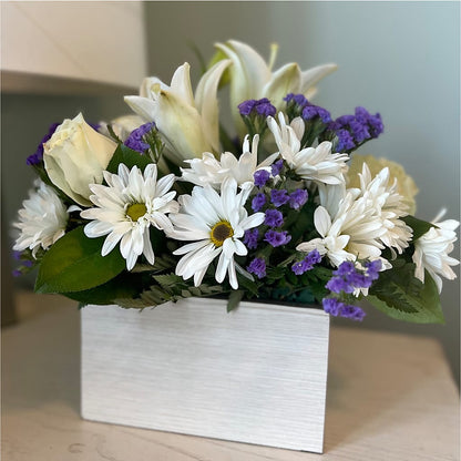 Beyond Blue Box Bouquet –  Petal Palace, Lamesa TX