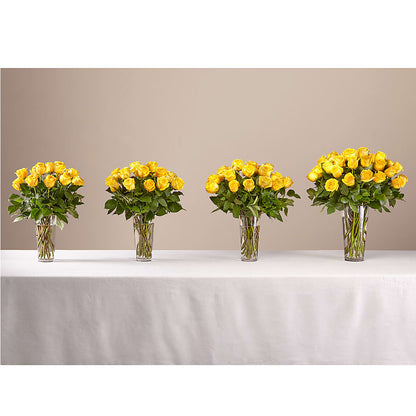 Long Stem Yellow Rose Bouquet –  Petal Palace, Lamesa TX