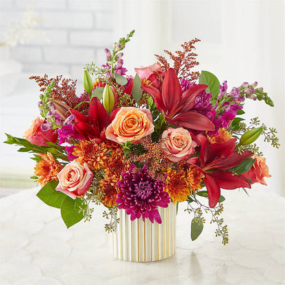 Burgundy Landscape Bouquet –  Petal Palace, Lamesa TX