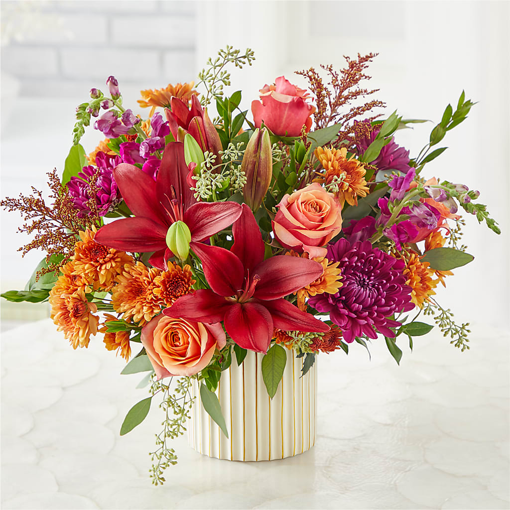 Burgundy Landscape Bouquet –  Petal Palace, Lamesa TX