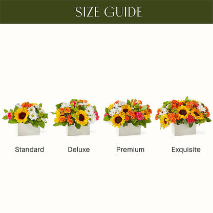 Sun-drenched Blooms Box Bouquet –  Petal Palace, Lamesa TX