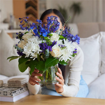 Cerulean Waves Bouquet –  Petal Palace, Lamesa TX