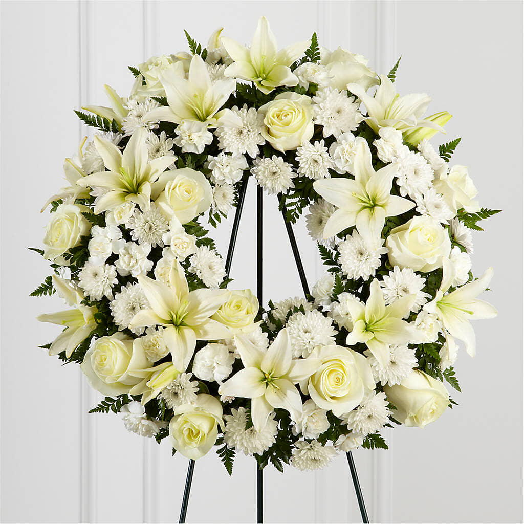 Treasured Tribute Wreath –  Petal Palace, Lamesa TX