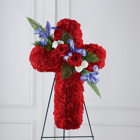 Faithful Hero Floral Cross –  Petal Palace, Lamesa TX