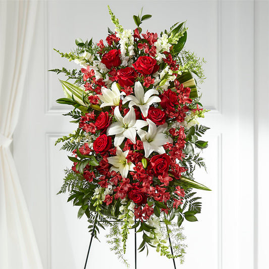 Everlasting Memory Standing Spray –  Petal Palace, Lamesa TX
