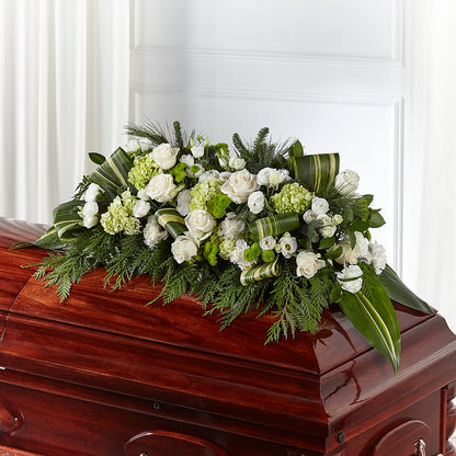 Hopeful Gesture Casket Spray –  Petal Palace, Lamesa TX