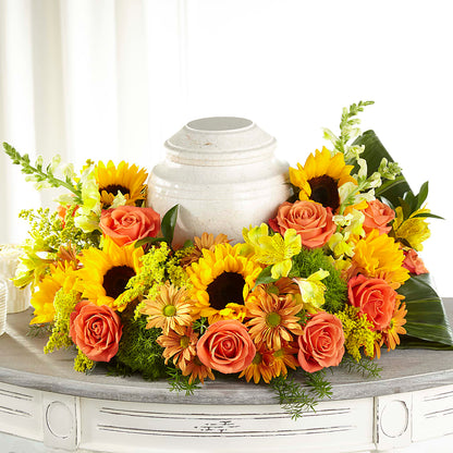 Faithful Sunflower Cremation Adornment –  Petal Palace, Lamesa TX