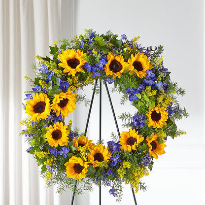 Bright Rays Wreath –  Petal Palace, Lamesa TX