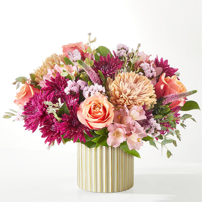 Berry Cobbler Bouquet with Ivory Vase –  Petal Palace, Lamesa TX