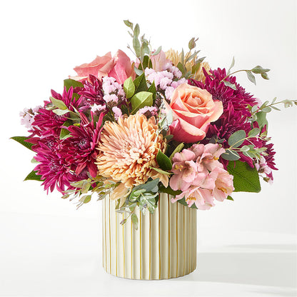 Berry Cobbler Bouquet with Ivory Vase –  Petal Palace, Lamesa TX