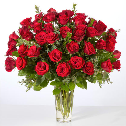 Forever Yours Fifty Stem Red Rose Bouquet –  Petal Palace, Lamesa TX