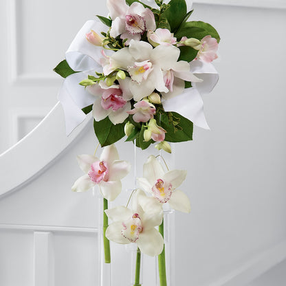 Perfect Entrance Pew Arrangement –  Petal Palace, Lamesa TX