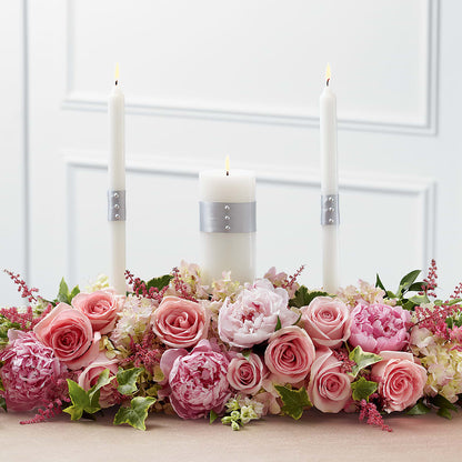 Worldwide Romance Unity Candle Arrangement –  Petal Palace, Lamesa TX