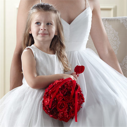 Pure at Heart Flower Girl Arrangement –  Petal Palace, Lamesa TX